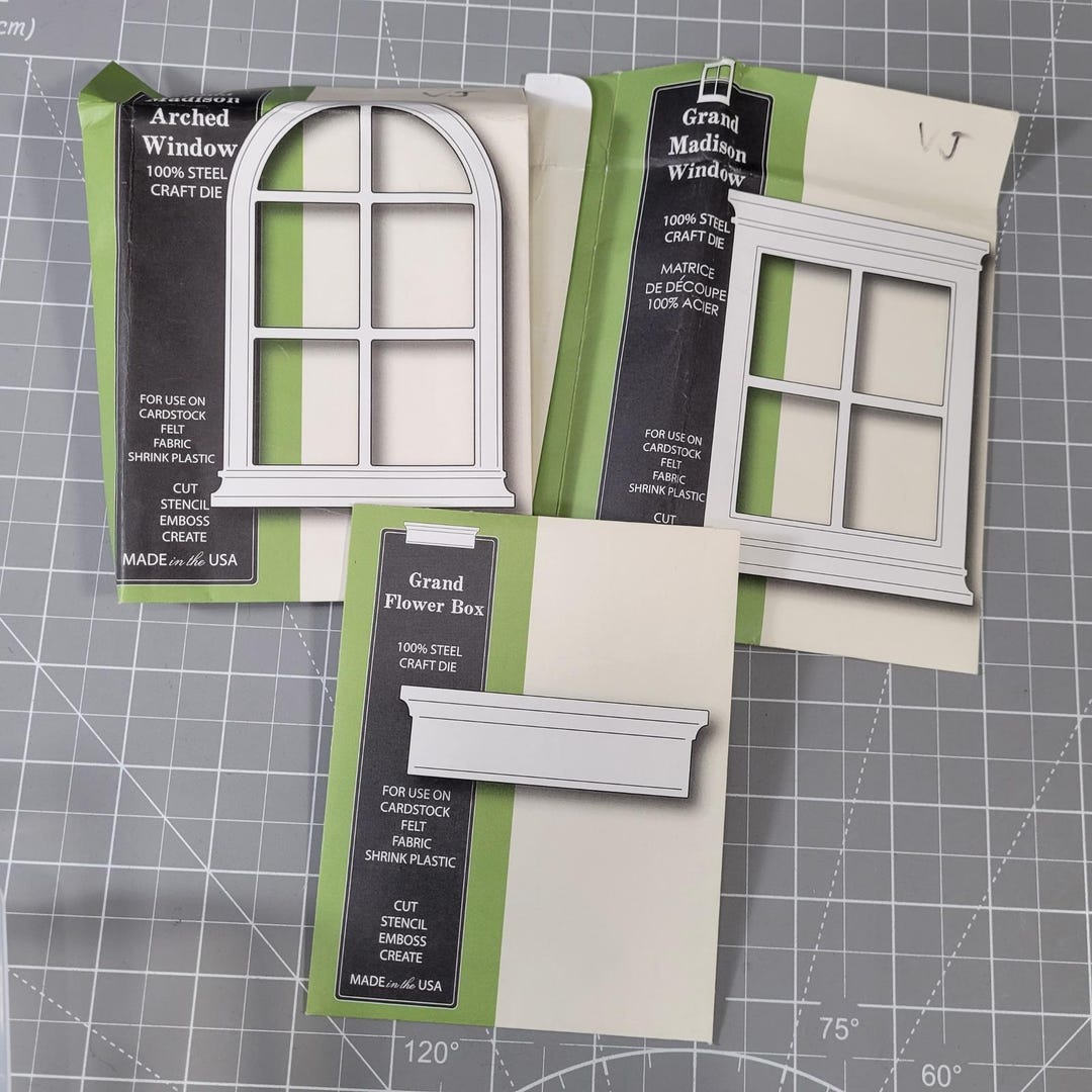 Memory Box Grand Madison Arched Window Flower Box Steel Craft Dies 3 ...