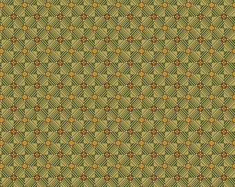 Bali Garden Gold Metallic Quilt Fabric by Kathy Hall Out Of Print Premium Cotton