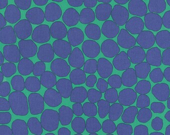 Jumble fabric Brandon Mabley fabric Kaffe Fassett fabric BM53 Ocean blue abstract 100% cotton fabric sew quilting fabric by the yard