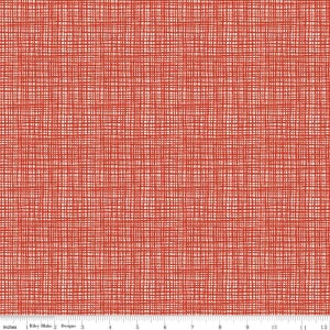 Riley Blake fabric Texture fabric C610 Cherry crosshatch shades tonal blender sewing quilting 100% cotton fabric by yard