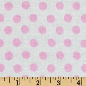 Kaffe Fasset fabric Spot Classics GP70 Magnolia pink white polka dot circles craft abstract sewing quilting 100% cotton fabric by the yard