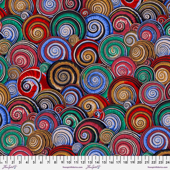 Kaffe Fassett Fabric Philip Jacobs Fall 17 Spiral Shells Etsy