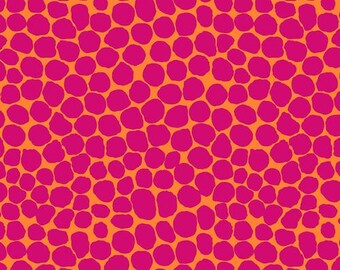 Jumble fabric Brandon Mabley fabric Kaffe Fassett fabric BM53 Magenta abstract 100% cotton fabric sew quilting fabric by the yard