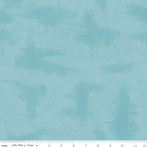 Riley Blake fabric Shabby fabric  grunge fabric C605 Riley Aqua blue  blender sewing quilting 100% cotton fabric by the yard