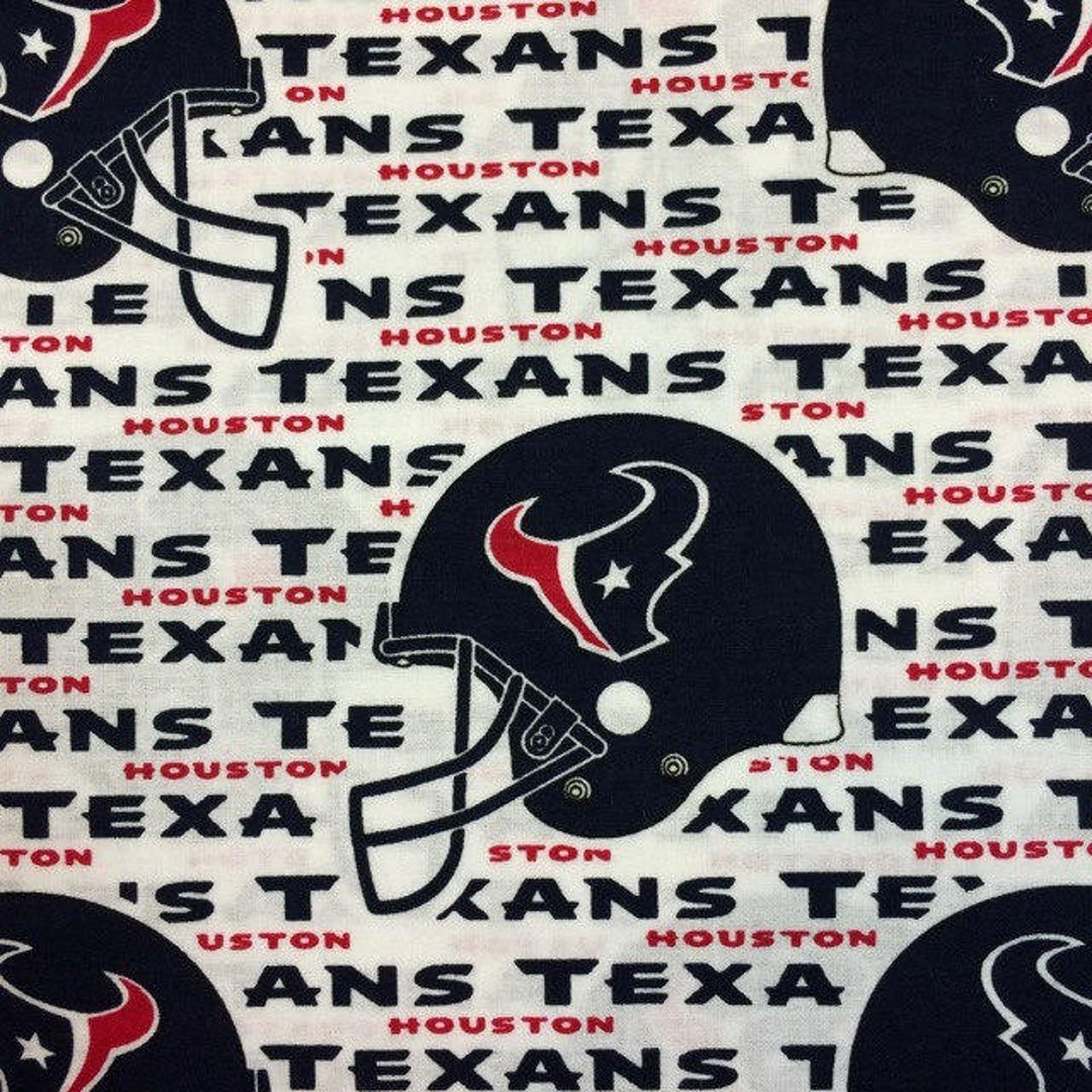 Houston Texans Fabric National Football League NFL Red White Blue