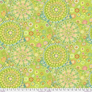 Kaffe Fassett fabric Classics Millefiore GP92 Green abstract 100% Cotton Sew Quilt fabric by the yard freespirit