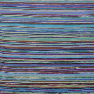 Kaffe Fassett fabric Philip Jacobs Strata GP150 Winter blue brown purple black stripe Sewing Quilting 100% cotton fabric by the yard
