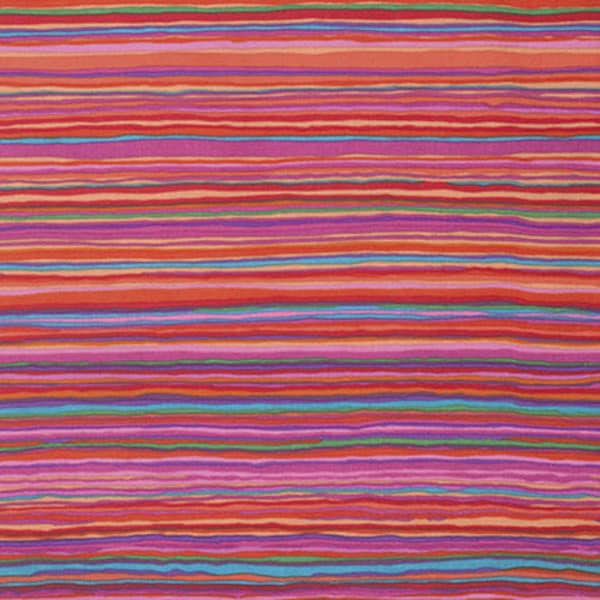 Kaffe Fassett fabric Philip Jacobs Strata GP150 Red pink blue green purple striped fabric Sewing/Quilting 100% cotton fabric by the yard