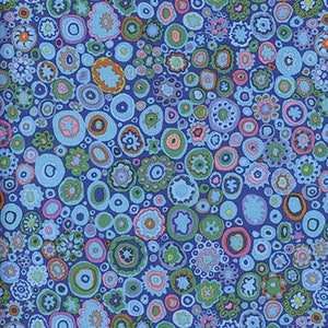 Kaffe Fassett fabric Classics paperweight GP20 Teal blue pink purple orange abstract circles 100% Cotton Sew Quilt freespirit by the yard