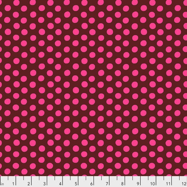 Kaffe Fasset fabric Spot Classics GP70 Merlot polka dot circles craft abstract sewing quilting 100% cotton by the yard