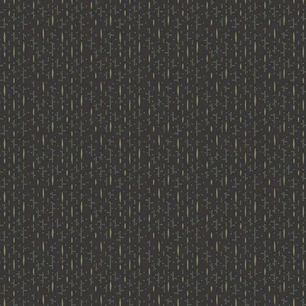 Lampblack Kathy Hall fabric Civil War 1800's Reproduction 8478-K1 black green gold floral Sewing Quilting 100% cotton fabric by yard