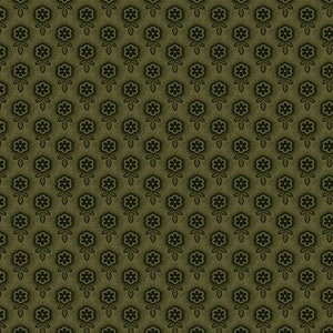 Lily&#39;s Locket fabric Pam Buda Pressed Flower R170550 Green floral Marcus fabric Civil War fabric Sewing Quilting 100% cotton fabric by yard