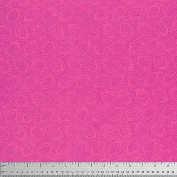 Kaffe Fasset fabric Aboriginal Dots Classics GP71 Shocking bright pink polka dot ovals abstract sewing quilting 100% cotton by the yard
