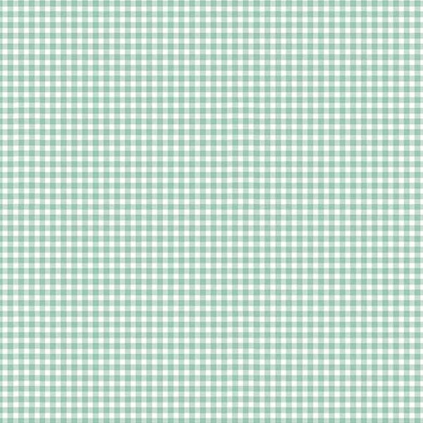 Forest by Makower UK Andover fabric Gingham 920-T62 teal blue white check sewing quilting 100% cotton quilt per yard