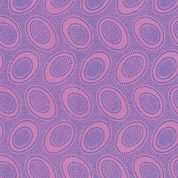 Kaffe Fasset fabric Aboriginal Dots Classics GP71 Wisteria polka dot ovals craft abstract sewing quilting 100% cotton by the yard