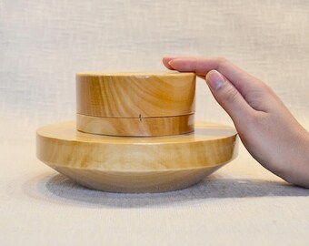 Doll Hat Block Set STYLE 6 - Boater Hat Block Set - Two-Sided Brim Block