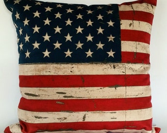 American flag pillow | Etsy American Flag Throw Pillow