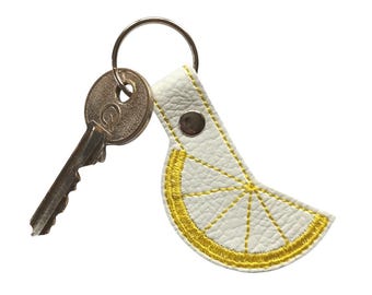 Fruit Slice Key Fob, Lemon, Lime, Orange, gift ideas for gin cocktail lovers