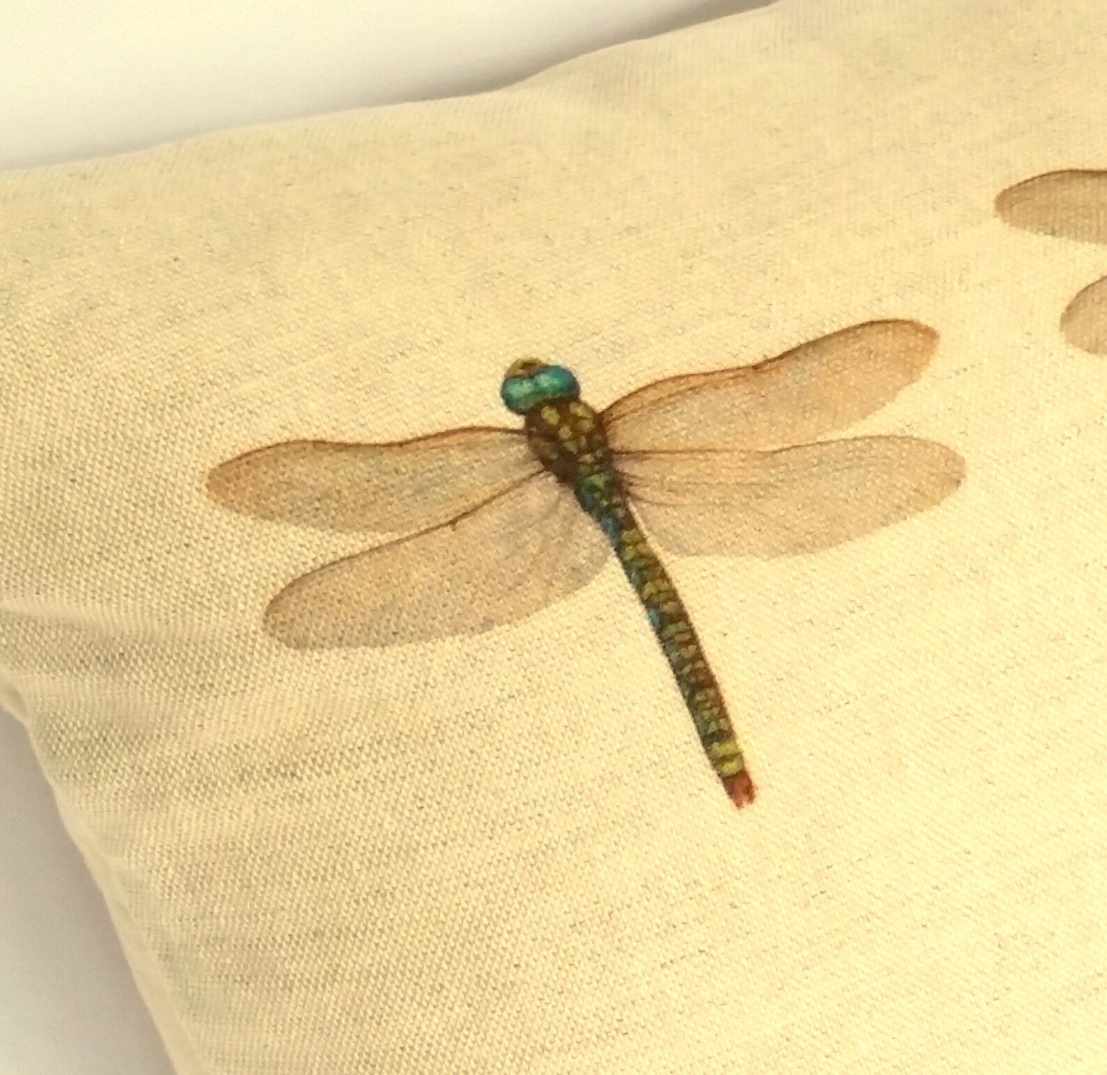 Dragonfly Cushion Cover dragonfly pillow garden creatures Etsy