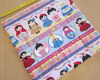 Tela multicolor para muñecas, tela vaquera, tela geisha, tela para muñecas holandesas, tela para muñecas españolas, tela para manualidades, tela para acolchado