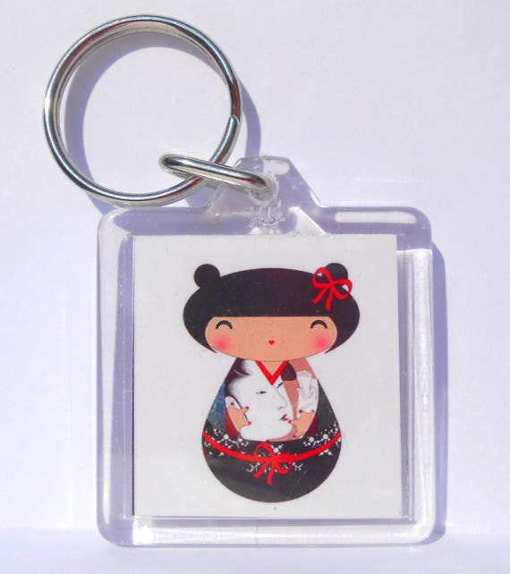 SCOTLAND PATRIOTIC PLASTIC KEYRING // KEYFOB GREAT GIFT LARGE SCOTTISH FLAG