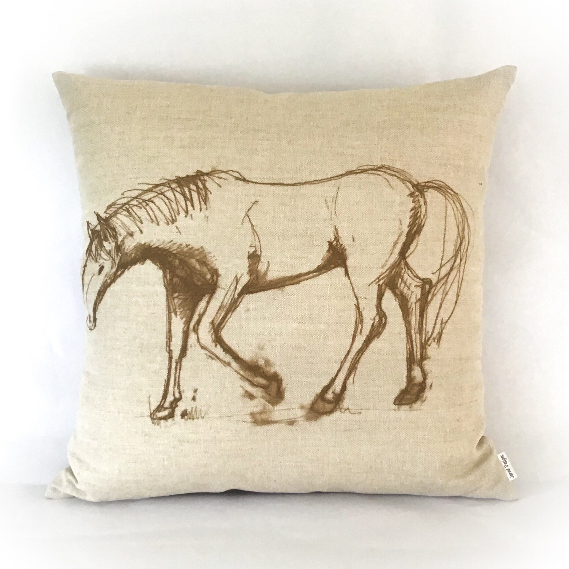 Filly Cushion Cover Decorative Horse Pillow Equine Decor Etsy