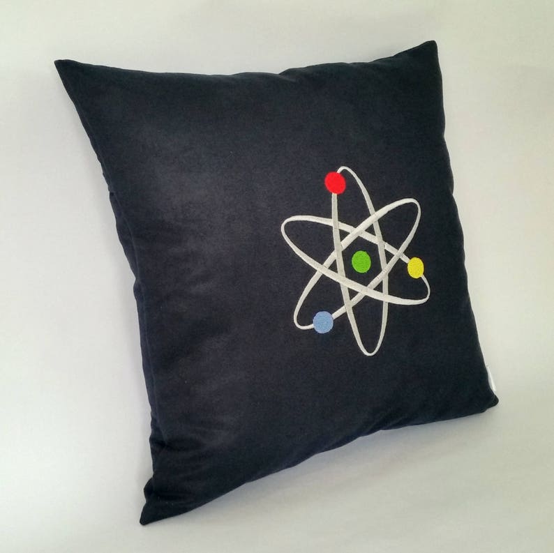 Atom Cushion Cover Chemistry cushion science pillow quantum Etsy