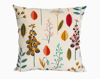Amala Poppy cushion covers, floral cushion covers, conservatory cushions