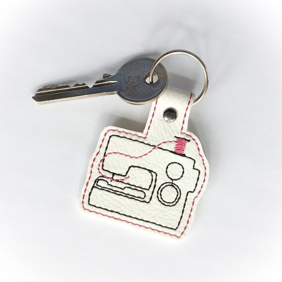 Sewing Machine Key Fob Sewing Machine Key Ring Sewing Themed Etsy