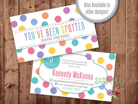 Youve Been Spotted Cards With 5 Dollar Off Coupon Dots Etsy