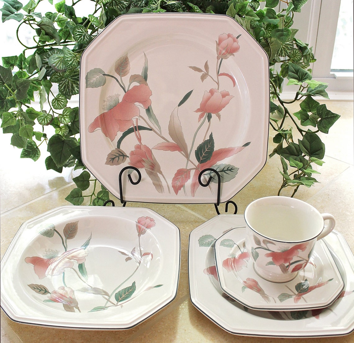 Vintage Mikasa Continental Silk Flowers F3003 40Piece Etsy