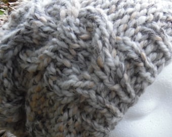 Gorro holgado grueso tejido a mano para adultos y adolescentes. Accesorios.