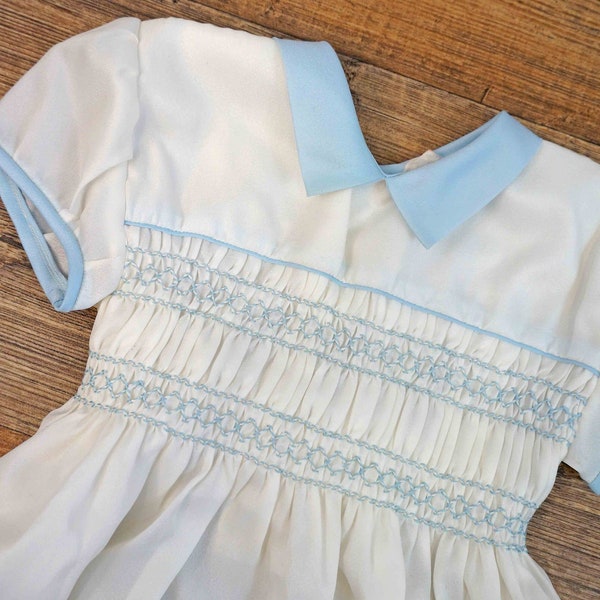 Vintage 1950s Boys Baptism Outfit, Unisex Christening Romper