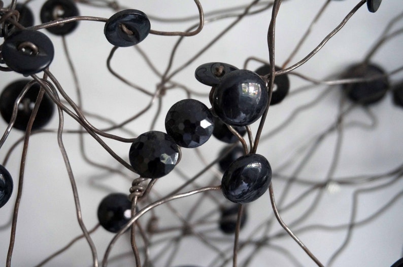 Abstract Metal Wall Sculpture Modern Wire Wall Art Etsy