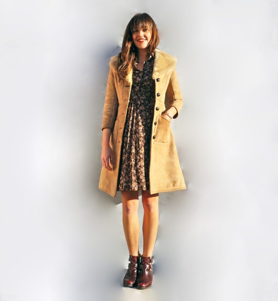Fawn Penny Lane Sheepskin Shearling Coat