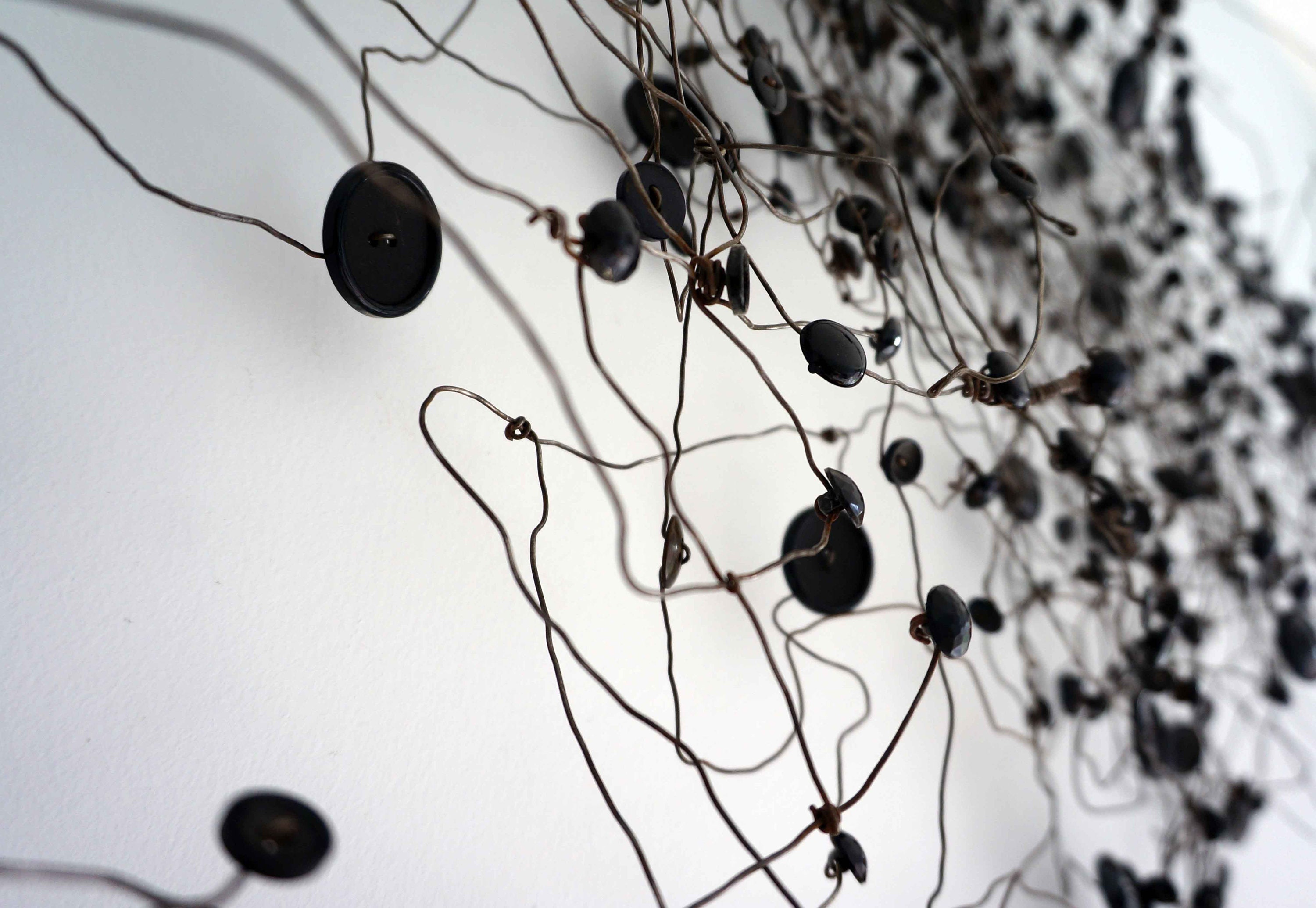 Abstract Metal Wall Sculpture Modern Wire Wall Art Etsy