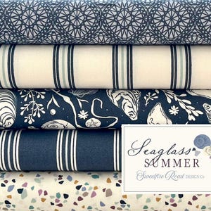 Moda-Stoffpaket " Seaglass - Summer blue" Sweetfire Road