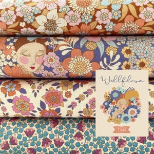 Tilda tygpaket "Väggblomma - Karamell / Thristle"