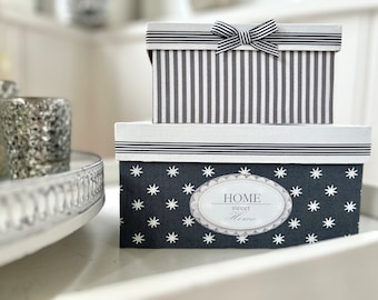 Box set "Home sweet Home - Stars gray"