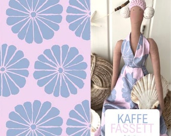 Tela colectiva de Kaffe Fassett "Flor de damasco lila"