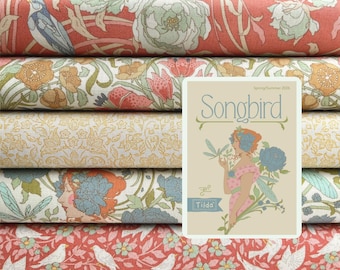 Tilda stoffenpakket "Songbird coral"
