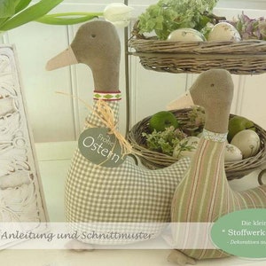 Instructions &quot;Easter Geese&quot; Language German / English
