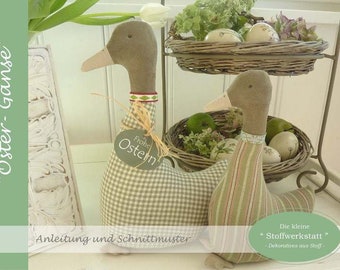 Instructions &quot;Easter Geese&quot; Language German / English