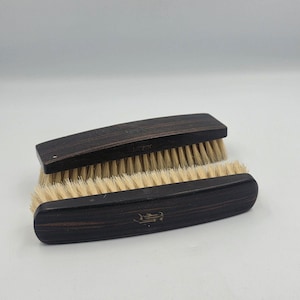 Antique Victorian MONOGRAMMED EBONY MOHAWK Hair Clothes Brush
