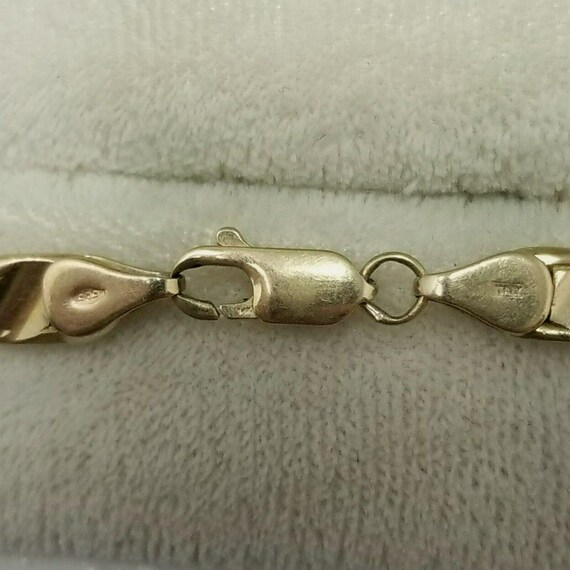 3.2mm 14k Yellow Gold Mariner Link Anklet main image 1