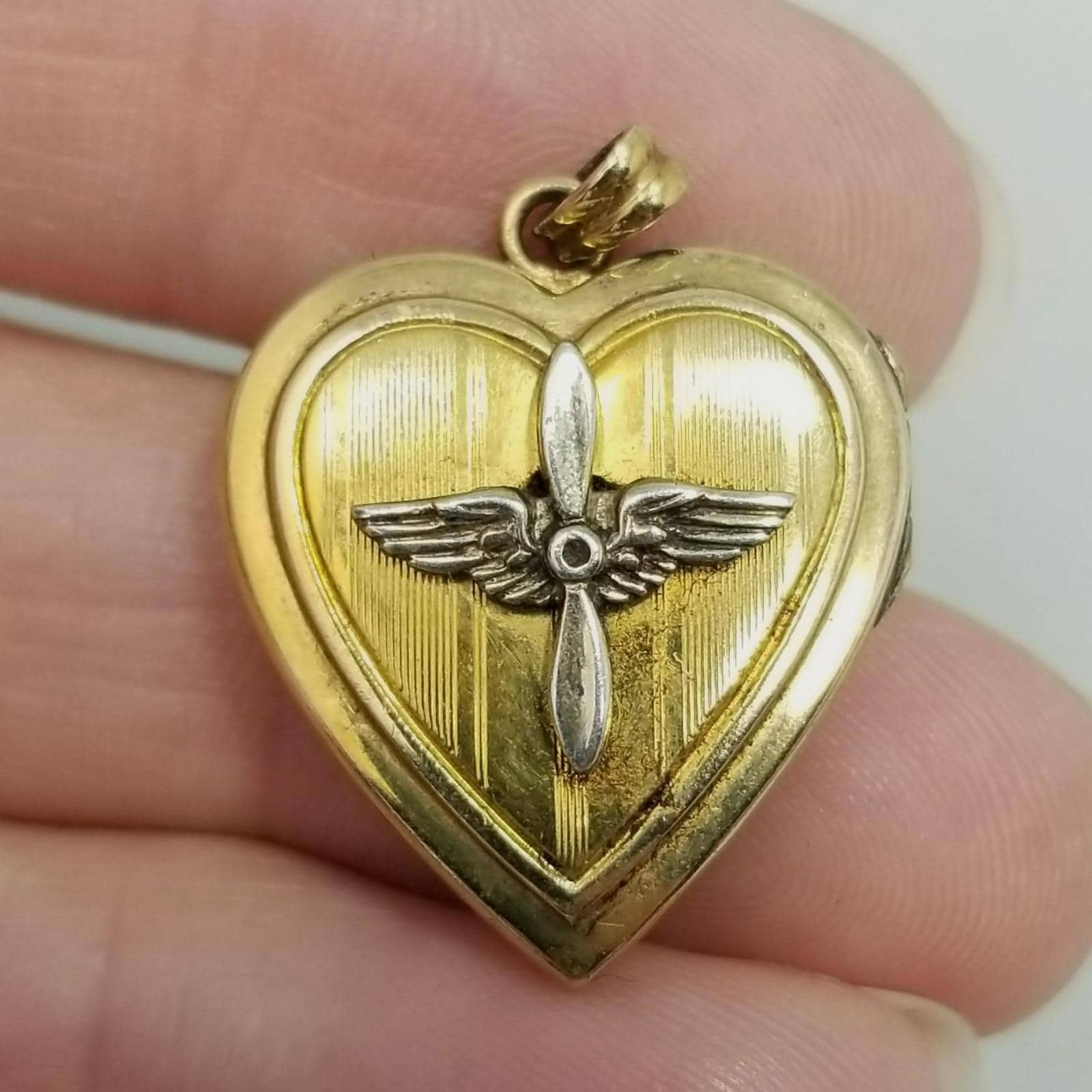 WWII US Army Air Force Sterling Silver Sweetheart Bracelet 7.5