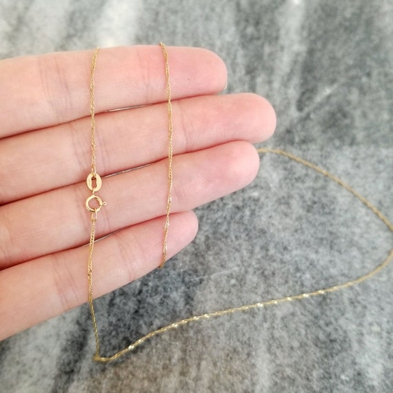 14k Gold Chain Necklace 23.5 Inches 