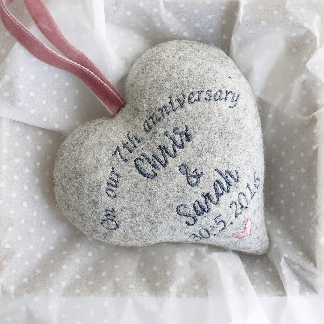 Wool Anniversary Gifts Gift for 7th Wedding Anniversary Etsy