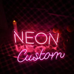 Custom Neon Sign, Neon Sign Bedroom, LED Neon Sign, Wedding Sign, Personalized Sign, Neon Light Sign, Home Decor, Wall Decor, Neon Signs