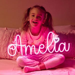 Custom Neon Sign For Kids Bedroom | Custom Name Neon Sign | Personalized Gift For Kids | Kids Room Decor | Home Decor | Birthday Party Decor